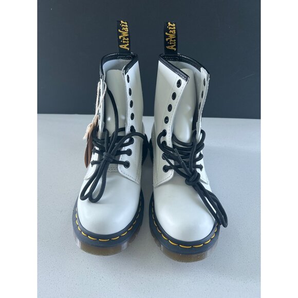 NWT Dr. Martens 1460 White patent Smooth (Women's) boots size 9 - Picture 3 of 7